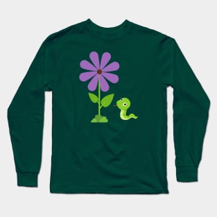 Snake and Flower Long Sleeve T-Shirt